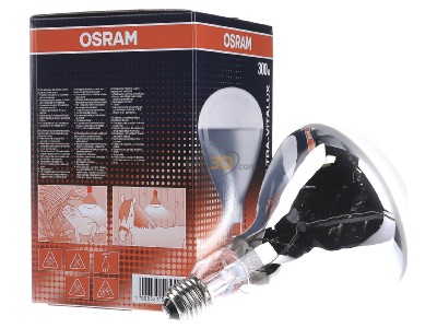 View on the left Osram ULTRA-VITALUX 300W Lamp for medical applications 300W 230V 
