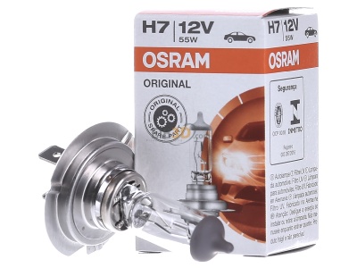 Front view Osram 64210 Vehicle lamp 1 filament(s) 12V PX26d H7 
