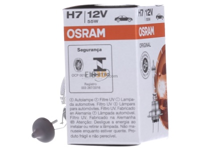 View on the right Osram 64210 Vehicle lamp 1 filament(s) 12V PX26d H7 

