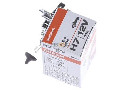 Ansicht oben rechts Osram 64210 Scheinwerferlampe 55W 12V PX26d 