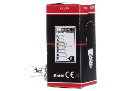 Ansicht rechts Scharnberger+Has. 40108 Birnenlampe 26x57mm E14 42-48V 25W 