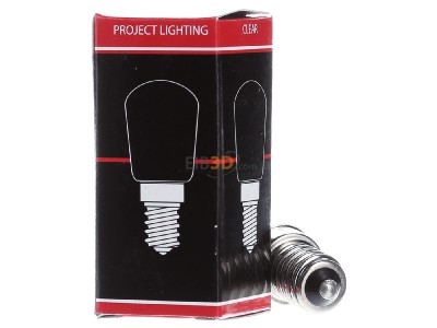 Ansicht hinten Scharnberger+Has. 40108 Birnenlampe 26x57mm E14 42-48V 25W 