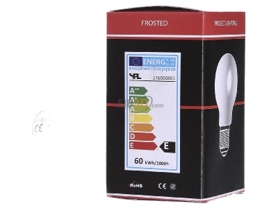 Ansicht rechts Scharnberger+Has. 40724 Glhlampe B60x105mm E27 42V 60W matt 