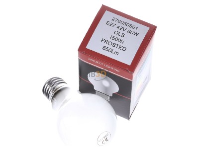 Ansicht oben vorne Scharnberger+Has. 40724 Glhlampe B60x105mm E27 42V 60W matt 