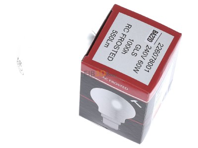 Ansicht oben rechts Scharnberger+Has. 40656 Glhlampe B60x105mm Ba22d 240V 60W matt 