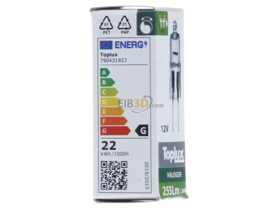 Ansicht links Scharnberger+Has. 42419 Halogenlampe 8x30mm G4 12V 20W 