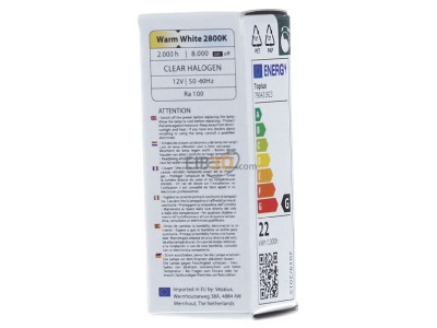 Ansicht hinten Scharnberger+Has. 42419 Halogenlampe 8x30mm G4 12V 20W 