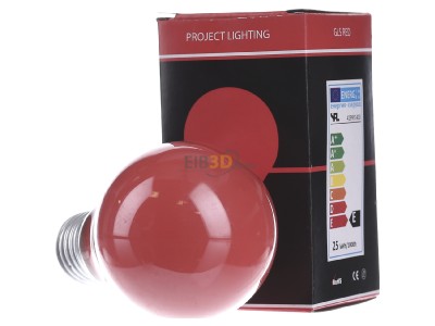 Frontansicht Scharnberger+Has. 40245 Glhlampe B60x105mm E27 230V 25W rot 