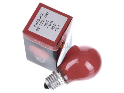 Ansicht oben links Scharnberger+Has. 40245 Glhlampe B60x105mm E27 230V 25W rot 