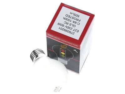 Ansicht oben vorne Scharnberger+Has. 40618 Glhlampe B60x105mm E27 235V 60W matt 