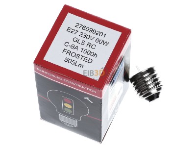 Ansicht oben hinten Scharnberger+Has. 40618 Glhlampe B60x105mm E27 235V 60W matt 