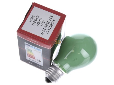 Ansicht oben links Scharnberger+Has. 40246 Glhlampe B60x105mm E27 230V 25W grn 