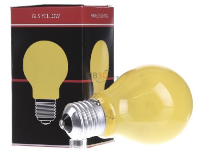 Ansicht links Scharnberger+Has. 40247 Glhlampe B60x105mm E27 230V 25W gelb 