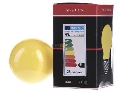 Ansicht rechts Scharnberger+Has. 40247 Glhlampe B60x105mm E27 230V 25W gelb 