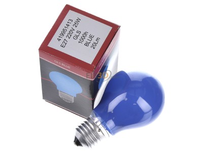 Ansicht oben links Scharnberger+Has. 40248 Glhlampe B60x105mm E27 230V 25W blau 
