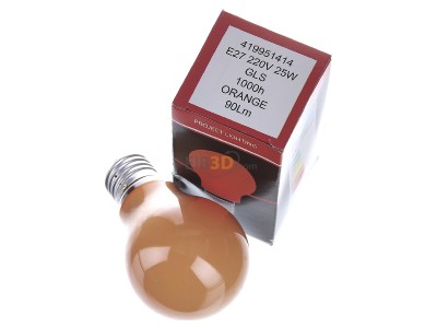 Ansicht oben vorne Scharnberger+Has. 40249 Glhlampe B60x105mm E27 230V 25W orange 