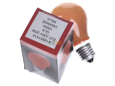 Ansicht oben hinten Scharnberger+Has. 40249 Glhlampe B60x105mm E27 230V 25W orange 