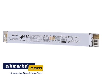 Frontansicht Philips Lampen HF-B 258 TLD/EII Vorschaltgert EVG 220-240V 