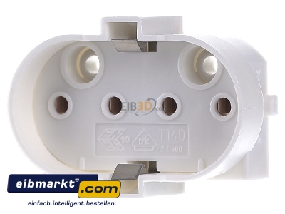 Frontansicht Houben 101489 Fassung 2G11 ws,Bohrung M3 