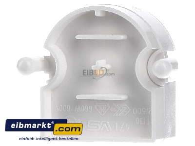 Ansicht hinten Houben 101685 Fassung G13 ws,Einbau,o.St. 