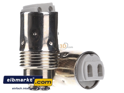 Ansicht links Houben 101865 Fassung E14 Met,verm,glatt,M10x1 