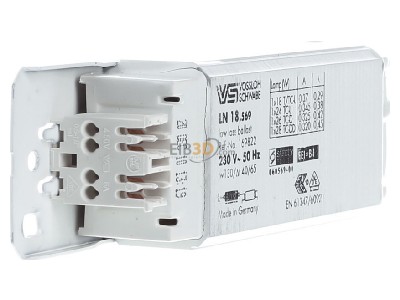 View on the left Houben 169822 Conventional ballast 1x18...20W 
