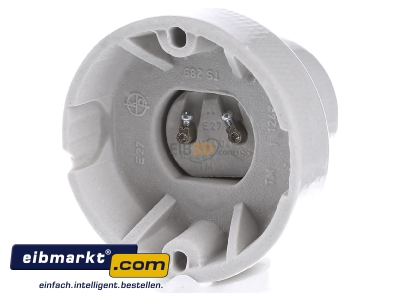 Ansicht hinten Houben 990010 Edisonfassung 3-tlg Porz. Deckenf. E27 