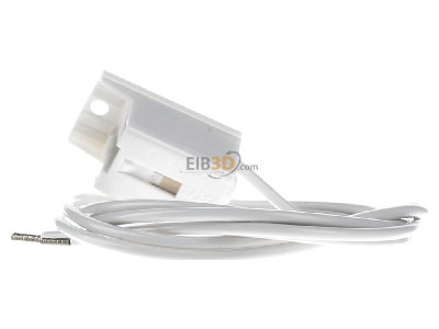 View on the right Houben 107536 Socket W4.3 white, mounting, L6-13W/7mm, 
