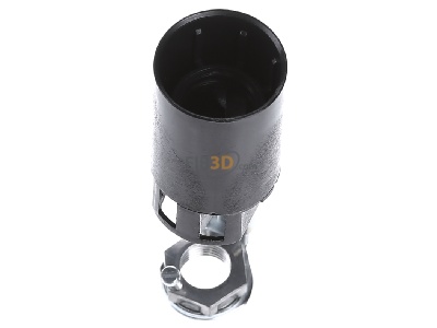 Ansicht oben vorne Houben 109813 Fassung E14 f.Kerzen sw,65mm,M10x1 
