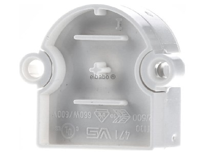 Back view Houben 101674 Built-in lamp holder G13 
