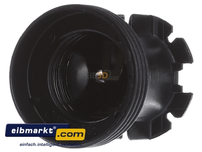 Frontansicht Houben 504302 Fassung E27 Thermopl.,sw,Agw 