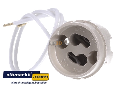 Frontansicht Houben 504305 Fass.GZ10,GU10,LCP,wei 150 mm PTFE Leitung 