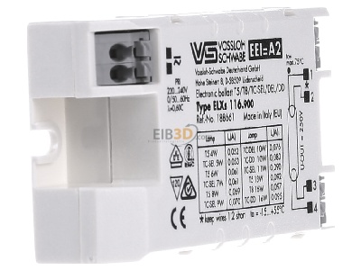 View on the left Houben 188661 Electronic ballast 1x5...16W 
