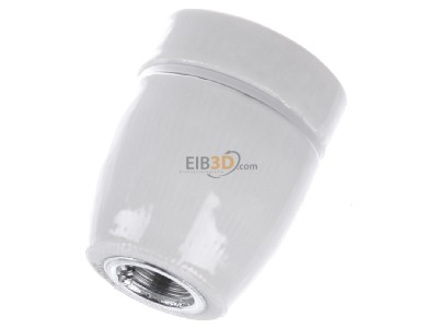 Ansicht oben hinten Houben 534833 Edisonfassung 3-tlg Porz. ws E27 