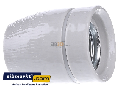 Ansicht links Houben 536452 Porzellanfassung 3tlg. E27 ws 