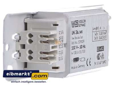 Ansicht links Houben 529029 Vorschaltgert 36/40W T-U/T-R T8/12 