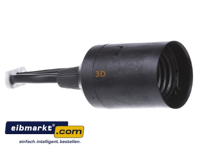 Ansicht links Houben 537300 Baupendel E27 m.Steckkl. Kunst.sw 150mm Kabel 