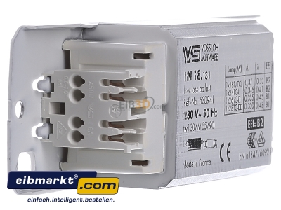 Ansicht links Houben 530941 Vorschaltgert TC-L,D,DD 18-28W 