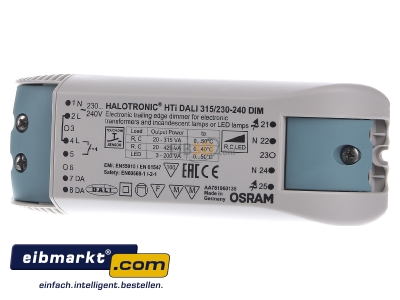 Frontansicht LEDVANCE HTI DALI 315/220-240 DIM Halotronic-Dimmermodul HTI DALI 315/220-240