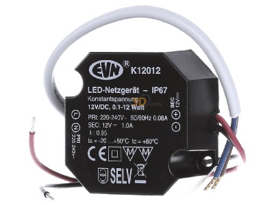 Frontansicht EVN K12 012 LED-Netzgert 12VDC 1-12W 