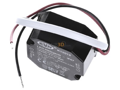Ansicht oben vorne EVN K12 012 LED-Netzgert 12VDC 1-12W 