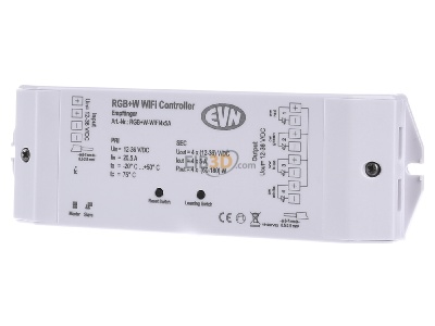 Front view EVN RGB+W-WIFI4x5A System component for lighting control 
