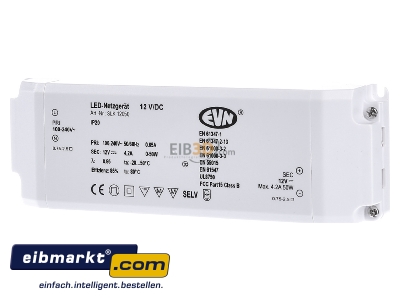 Frontansicht EVN Lichttechnik SLK 120 50 LED-Netzgert 12VDC 1-50 Watt 