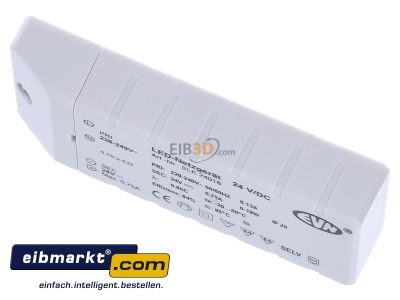 Ansicht oben vorne EVN Elektro SLK 240 18 LED-Netzgert 24VDC 1-18 Watt 