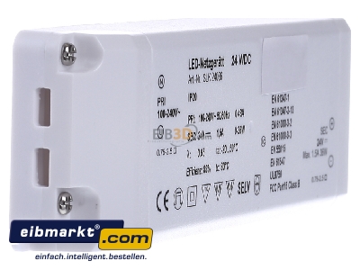 Ansicht links EVN Elektro SLK 240 36 LED-Netzgert 24VDC 1-36 Watt 