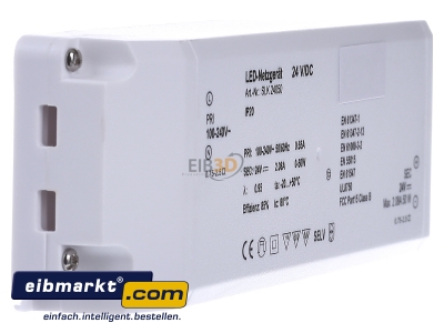 Ansicht links EVN Elektro SLK 240 50 LED-Netzgert 24VDC 1-50 Watt 