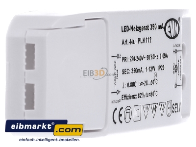 Ansicht links EVN Elektro PLK 112 LED-Netzgert 350mA 1-12 Watt 