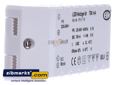 Ansicht links EVN Elektro PLK 718 LED-Netzgert 700mA 1,5-18 Watt 