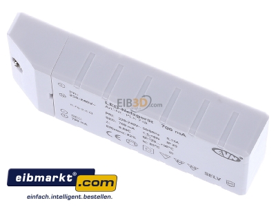 Ansicht oben vorne EVN Elektro PLK 718 LED-Netzgert 700mA 1,5-18 Watt 