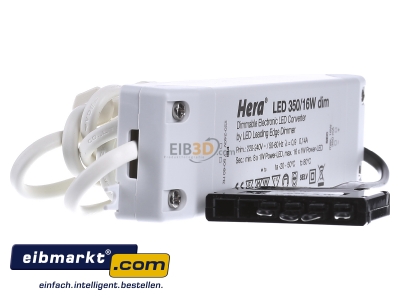 Ansicht links Hera 61500300950 LED-Trafo dimmbar 350mA 16W 